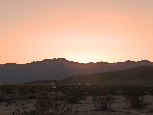 Sunset Anza Borrego CA