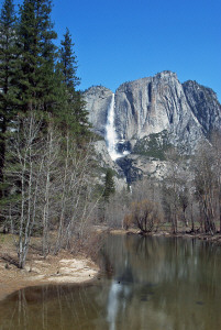 Yosemite Falls from Swinging Bridge