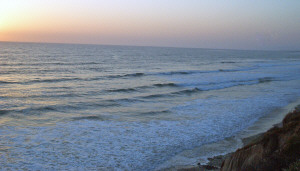 Sunset at Carlsbad looking north