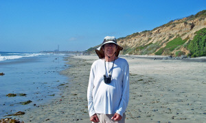 Walter on the beach at Carlsbad State Beach