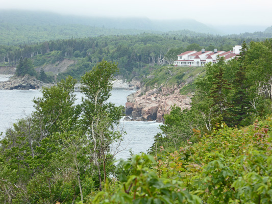 Keltic Lodge from Middle Head trailhead