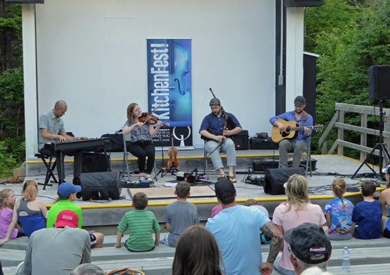 KitchenFest campground ceilidh