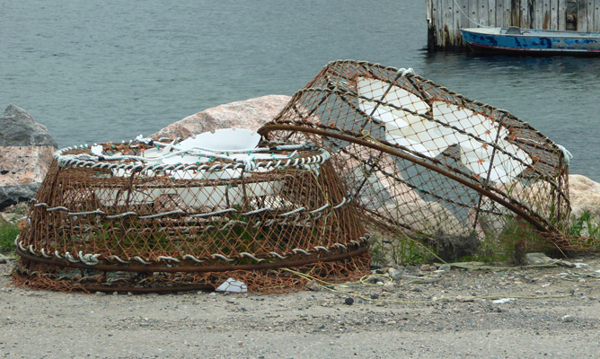 Crab pots Cape Breton Island