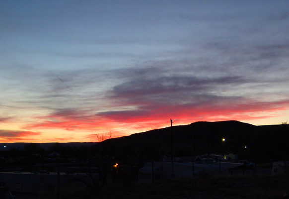 Sunset Whites City NM