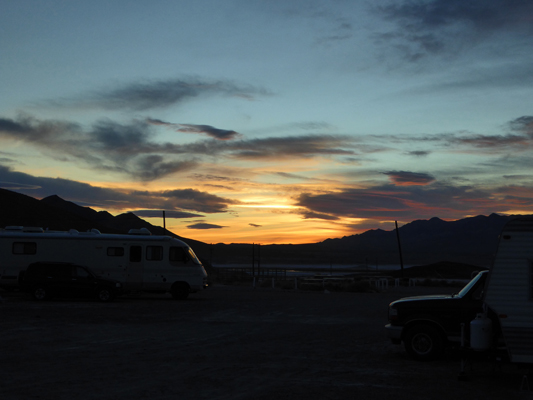 Sunset Tecopa Hot Springs CA