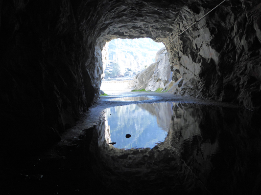 Puddle in Hetch Hetchy tunnel