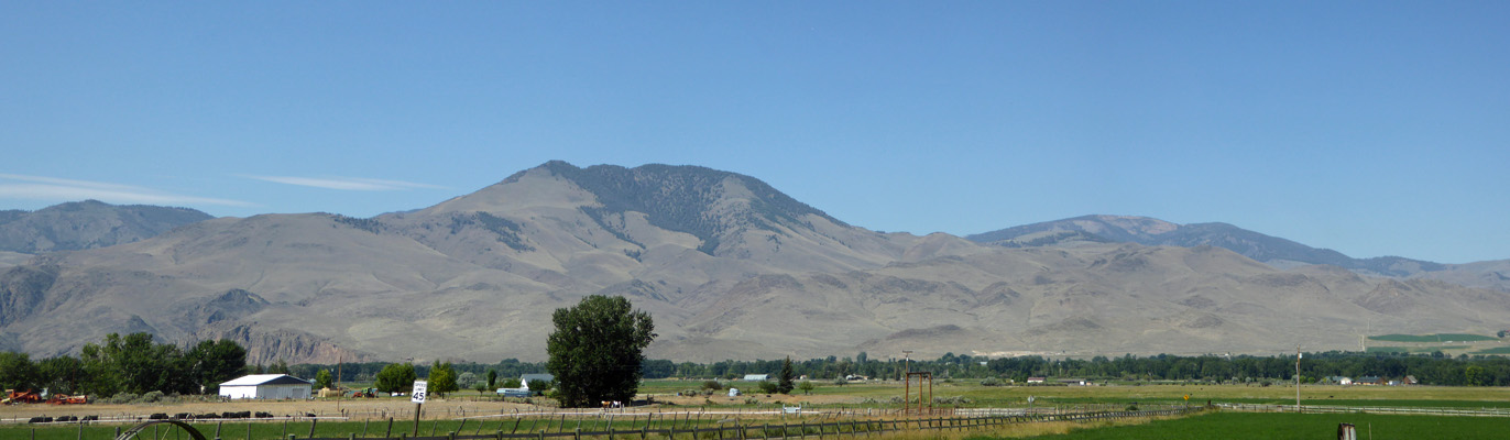 Mountains west of Challis ID