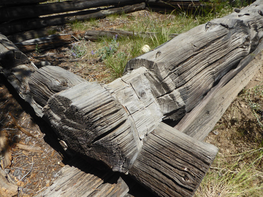 Sawtooth City hewn log