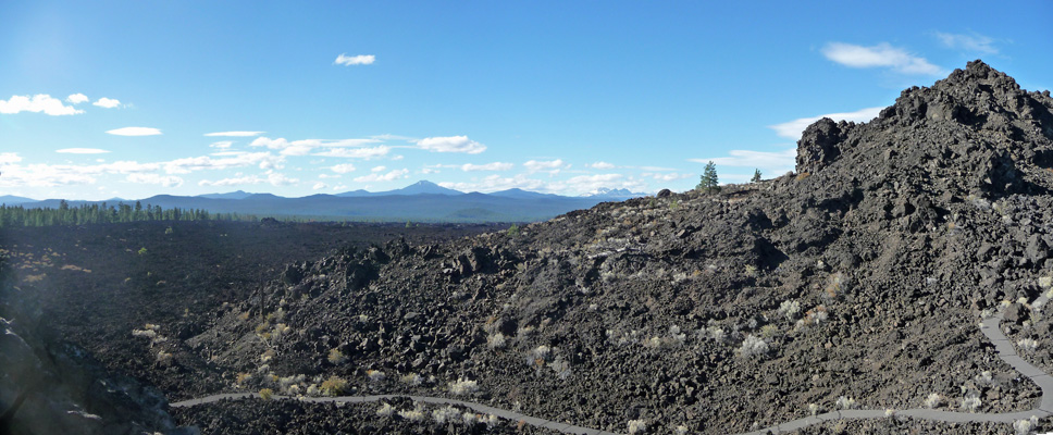 Trail of the molten land panorama OR