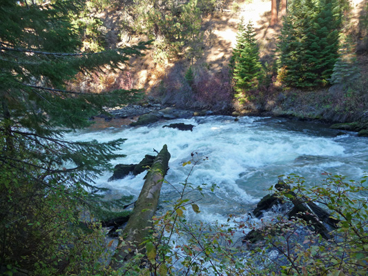 Deschutes River rapids along Benham Falls Trail