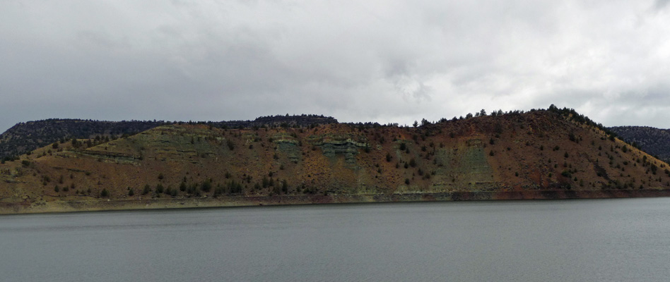 Green hillside at Prineville Reservoir OR