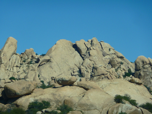 Rocks at I-10 rest stop AZ