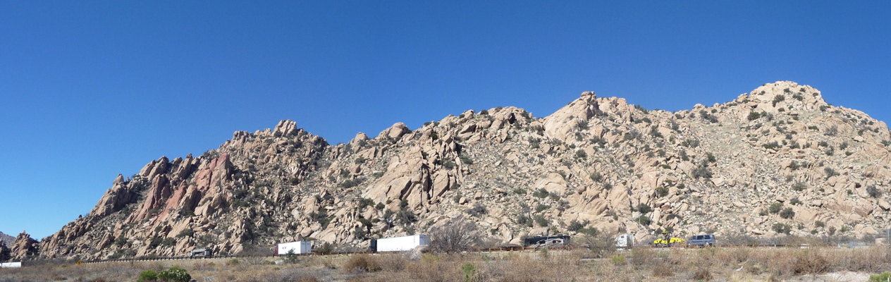 Rocks at I-10 rest stop AZ