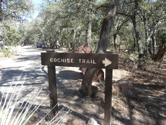Cochise Trail sign