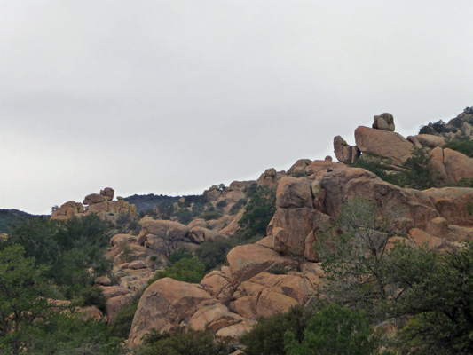 Balancing rocks Cochise Trail