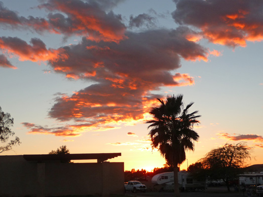 Sunset La Paz County Park Parker AZ