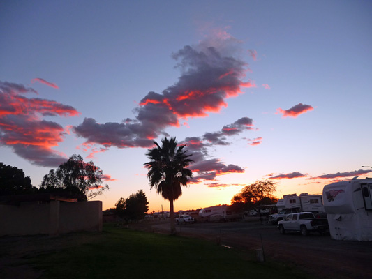 Sunset La Paz County Park Parker AZ