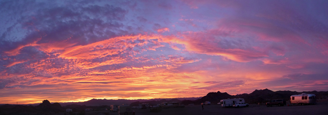 Sunset north of Lake Havasu City AZ