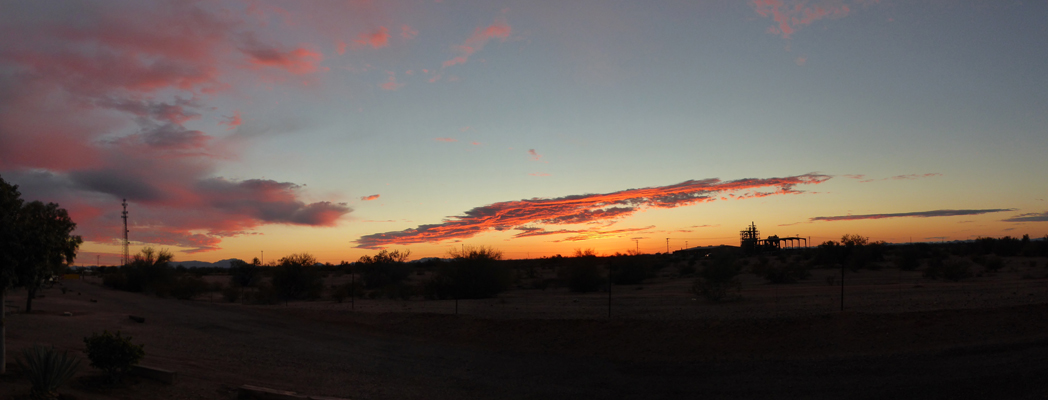 Sunset Gila Bend AZ