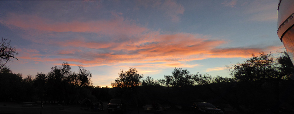 Sunset Furnace Creek campground Death Valley