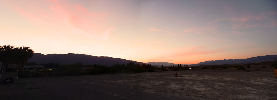 Sunset Sunrise Campground Death Valley