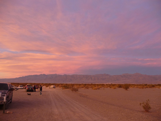 Sunset to the NW at Death Valley