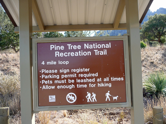 Pine Tree National Recreation Trail trailhead