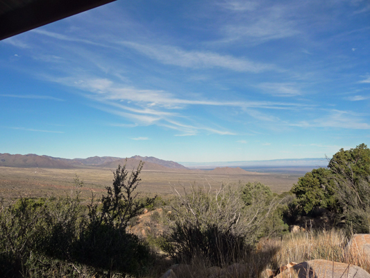 Eastward view from Aguirre Springs Campground