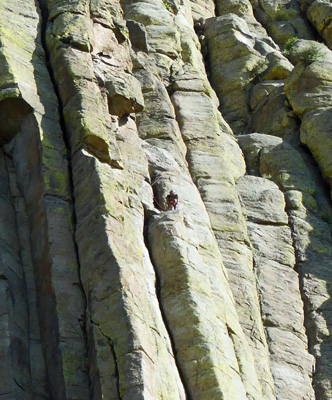 Rock climbers Devils Tower