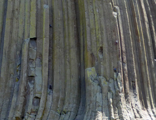 Rock climbers Devils Tower