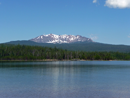 Diamond Peak from Crescent Lake OR