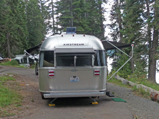 Airstream Flying Cloud all awnings out