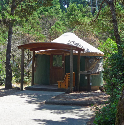 Yurt at Honeyman State Park OR