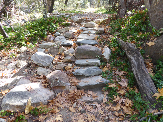 Stone stairs Madera Canyon Nature Trail
