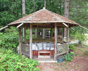 Gazebo before work started