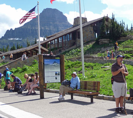 Walter Cooke Bus Stop Logan Pass Glacier National Park