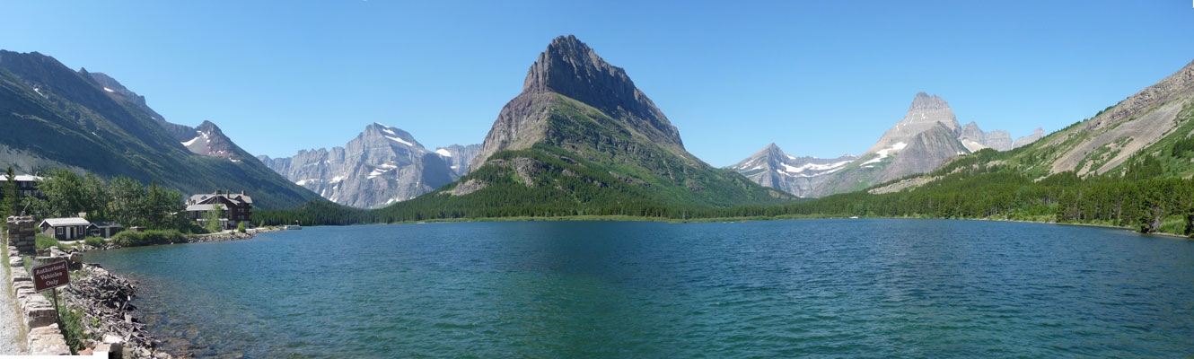 Swiftcurrent Lake Panorama Glacier