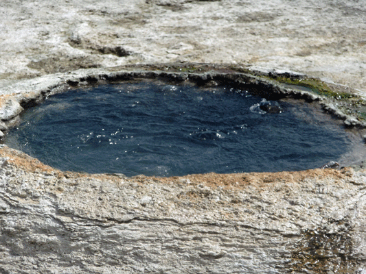 Boiling hot spring West Thumb Yellowstone