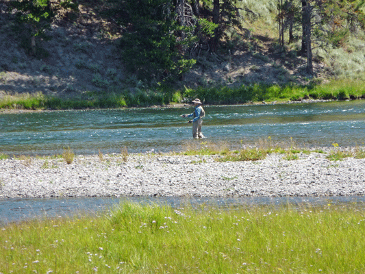 Fisherman at Nez Pierce crossing