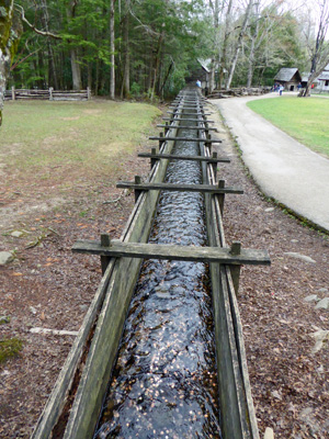 Cable Mill flume Cades Cove