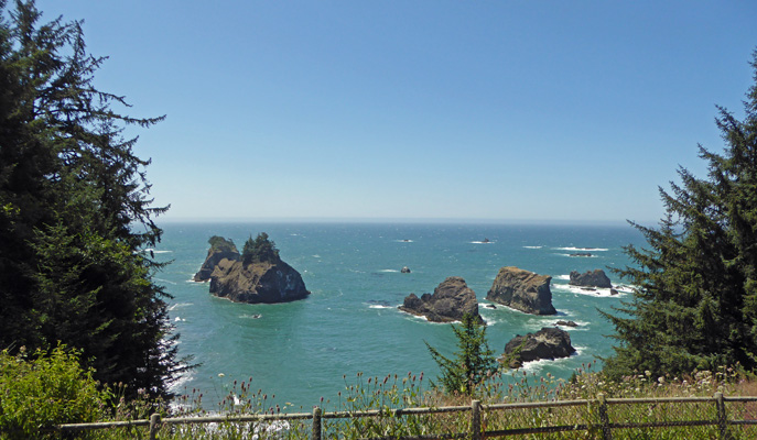 View from Arch Rock Viewpoint parking lot