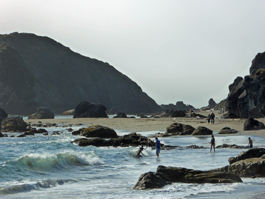 Swimmers Harris Beach SP