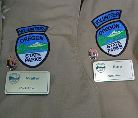 Oregon State Parks vests and name tags