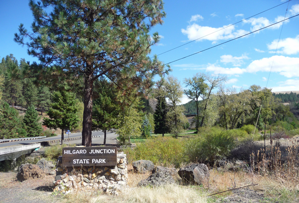 Hilgard Junction State Park sign