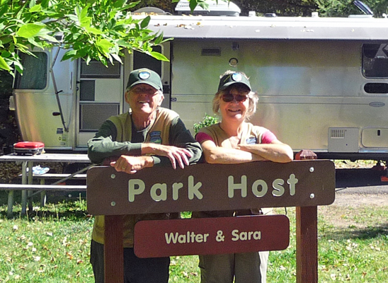 Walter Cooke and Sara Schurr Park Hosts