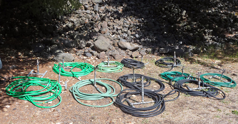 hoses and rainbirds Hilgard Junction SP