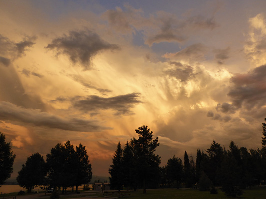 Stormy sky Lake Cascade