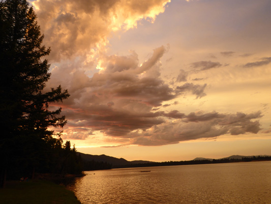 Lake Cascade sunset