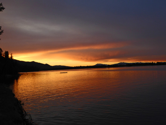Lake Cascade Sunset