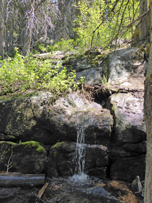 waterfall Boulder Lake Trail